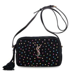 Yves Saint Laurent Rainbow Crystal Studded Camera Bag
